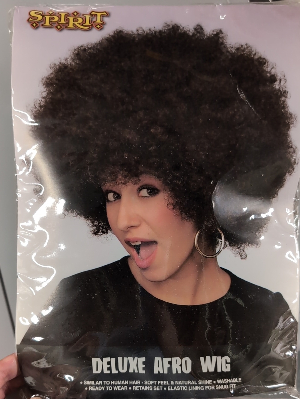 Spirit Deluxe Afro Wig - Dark Brown